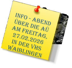 Info - Abend �ber die A� am Freitag, 27.02.2026 in der VHS Waiblingen